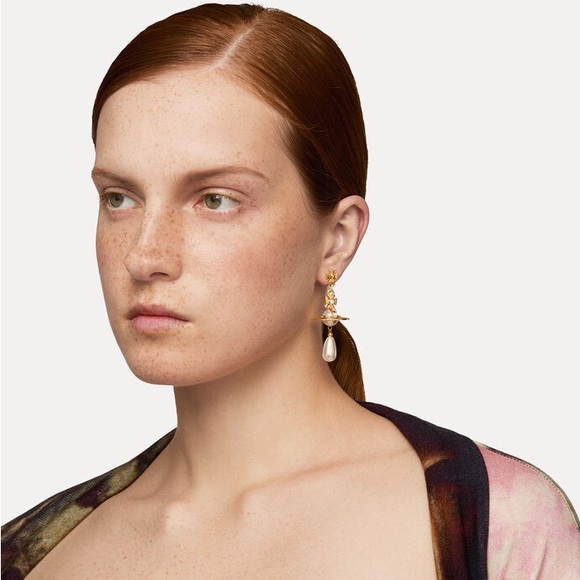 Vivienne Westwood Pearl Drop Earrings - Picture 3 of 5